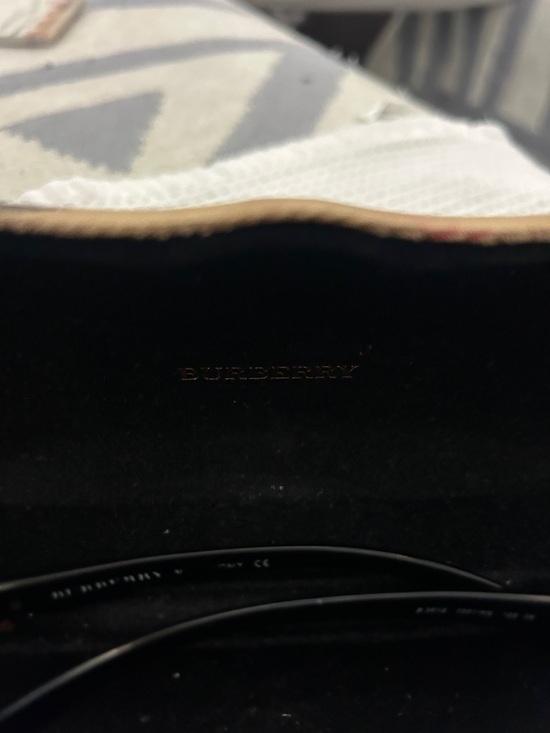 Burberry Shield Sunglasses Y2K Semi Rim Black Grey Lens Minimalist w Case - Picture 8 of 10